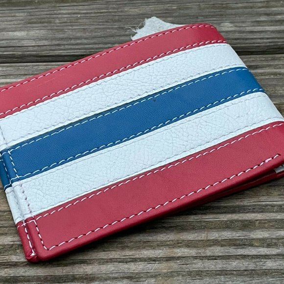 Valentines Wallet Bifold Card Holder Handmade Genuine Leather Men Purse Multi - Picture 9 of 10